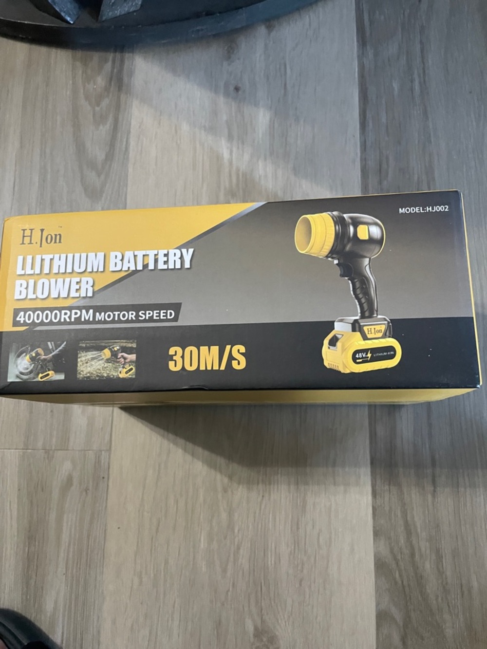 Yellow Lithium Battery Blower - Portable Cordless Blower